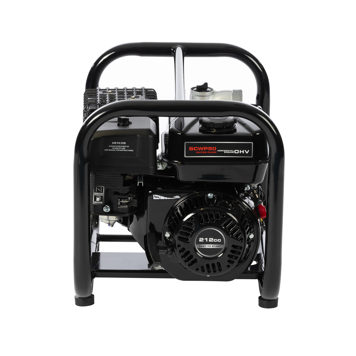 SGS 212cc Petrol Clean Water Pump - 2 Inch / 50mm Suction & Discharge - 4 Stroke